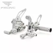 CNC Rearsets Footpegs Pegs For Ducati 2012-2014 1199 Panigale Foot Pegs Silver