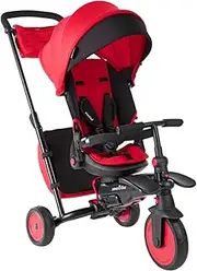 smarTrike STR7J 7-in-1 Folding Baby Tricycle, Red