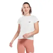 Reebok Identity Pocket T-Shirt White Women's Top Training Tee Activewear