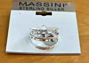 Massini Sterling Silver 925 Sz 9 Rings Stacking