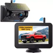 5" DVR Record Monitor Solar Magnetic Wireless Reversing Camera for Trailer Truck