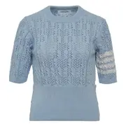 [Thom Browne] Pointelle Cable Stitch Tee