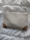 ANA Business Class Globe Trotter Amenity Kit Beige/Cream Pouch