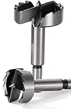 Meichoon Forstner Drill Bits Upgraded Version Multi-Tooth Higher Hardness Carbon Woodworking Tool Punching Bit Wood Slabs Flat Wing Drilling Hole Hinge Cemented Carbide Drilling Sets 35mm