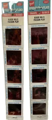 Gaf Pana-Vue Travel Slides Black Hills Passion Play Set 2 & 5 Passion of Christ