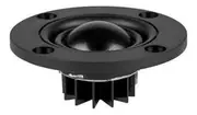 Dayton Audio Round Faceplate Ultra Smooth Dome Neodymium Tweeter Speaker Black