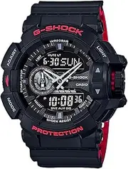 Casio G-Shock GA-400HR Black/Red Layer Series - Black / One Size, Modern