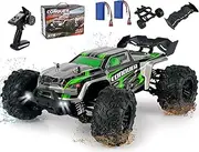 Conquer RC Car Offroad Vehicle Fast 38+ km/h Racing Car, Remote Control Car 1:16 Scale, 4WD Drive Brushless, 2.4GHZ Frequency with Rechargeable Battery Best for Kids and Adults (Green)