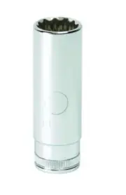 Gearwrench 80238 11mm - 1/4" Drive Deep 12pt Point Sockets MM Metric Tools