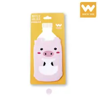 在飛比找蝦皮商城優惠-【W襪品】短版 多用途 粉紅豬 水瓶套 瓶衣套 水壺套