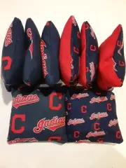 8 Cornhole Bag Set Corn Hole Cleveland Indians