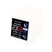 Smart Desktop Clock WIFI Weather Alarm Brightness Adjustment Date Display