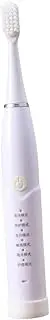 BUTIFULSIC Crutches Handle Pads 6 Electric Toothbrush Automatic Toothbrush Vibration Timer Soft Charging Powered Toothbrush Electrical Tooth Brush for Ear White Battery Travel Water Proof
