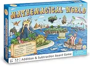 Mind Inventions Mathemagical World - Addition & Subtraction Math Board Game for Kids, Ages 5+