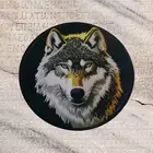 Howling Wolf Applique Patch - Coyote Animal Nature Embroidered Badge 2" Iron On