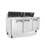 Atosa 3 DOOR SANDWICH PREP TABLE FRIDGE1846 MM MSF8304