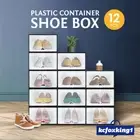 Stackable 12PCS Shoe Display Box Case Rack Organiser Storage Cabinet Container