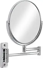Better Living Products Cosmo Wall Mount Mirror with Folding Arm, Chrome