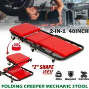 OZNALA 136kg Folding Creeper Mechanic Stool Seat Garage Repair Trolley Workshop