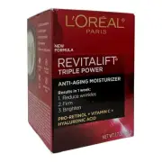 L'Oreal Revitalift Triple Power Anti-Aging Moisturizer 1.7 oz Reduce Wrinkles