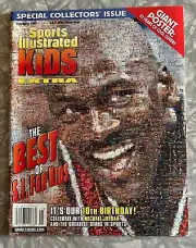 1999 MICHAEL JORDAN GIANT SIZE CARD SPORTS ILLUSTRATED FOR KIDS COMPLETE MAG +
