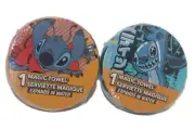 Disney Lilo and Stitch Magic Towels New Sealed 11in x 11in