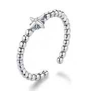 Silver plating Stackable Finger Rings for Women Adjustable Open Ring Jewelry