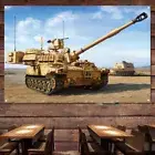 US M109A7 self-propelled howitzerPoster Tapestry Unique Military Art Banner Flag