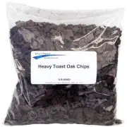 USA OAK CHIPS 2 LBS HEAVY TOAST WHITE OAK BOURBON/DARK RUM WINE 2 1LBB BAGS