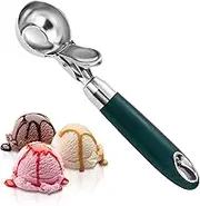 Ice Cream Scooper - Ice Scoopers for Freezer,304 Stainless Steel Tools with Ergonomic Handle Baller Molding Shovel for Serving Portioning Scraping Fruit Balls Mousse