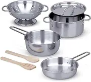 Melissa & Doug - Stainless Steel Pots & Pans Set