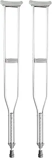 B-Mobile Underarm Crutch, Silver