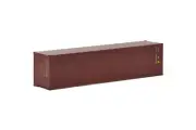 WSI 04-1171 40 ft Shipping Container Brown Maxitrans Skel Load 1:50