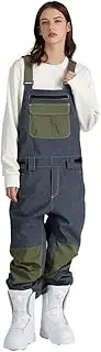 [SEARIPE] Women and Mens Snow Bibs Adjustable Overalls Pants Wear-Resistant Bib Hiking Climbing Insulated Ski Pants