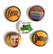 SILVERCHAIR Badge Button Set 25mm 1" Pins Pinback 90s Freak Frogstomp Diorama