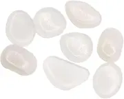 Levemolo 100 Pack Luminous Pebble Stones Glow in The Dark for Garden Yard Fish Tank Aquatic Decor Resin Non-Toxic for Boys and Girls
