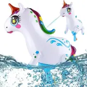 Unicorn Water Guns for Kids, Inflatable Super Squirt Toy, Water Soaker Blaster