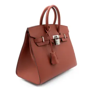 【HERMES 愛馬仕】HERMES Birkin鉑金包 銀扣 (25cm)