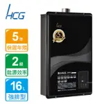 【私訊聊聊最低價】大亞專業廚具設計 和成 HCG GH1655 GH-1655 數位恆溫強制排氣 熱水器 舊換新自取價格