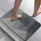 Absorbent Bath Mat, Rubber Non Slip Quick Dry Super Absorbent Thin Bathroom Rugs