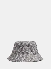 GUESS Grey G Cube Daria Bucket Hat, Polyester