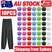 10pcs 5mm Hole Stopper Cord Lock Bean Toggle Clip Apparel Shoelace Cord Lanyard
