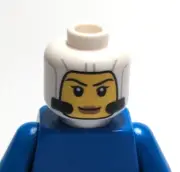 Lego - Minifigure Head - Smile, Female, Astronaut, Space