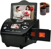 Mini Digital Film and Slide Scanner, Portable Slide Viewer Light Box, Convert 35mm 135mm Negatives/Slides to 8MP JPEG Images