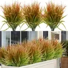 16.9"Artificial Fake Plants Home Outdoor Decor UV Resistant 8 Bundles Faux Plant