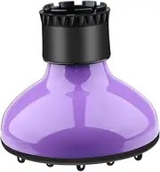NOLITOY Travel Hair Dryer Diffuser Universal Hair Dryer Nozzle Cover Curly Hair Dryer Hood Easy Install/remove Purple