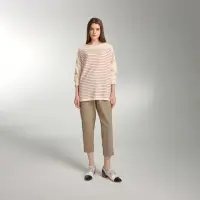 在飛比找momo購物網優惠-【giordano ladies】24SS_褲腳綴扣七分褲(