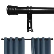 Curtain Rod Nordic Quiet Rail Pole Pommel Set Extendable Adjustable Rod with Brackets