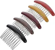 Healeved 5Pcs Decorative Hair Combs for Women Versatile Hair Accessories for Up Do Styling Lightweight and Sturdy Side Combs