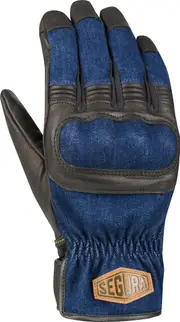 Segura Hunky Motorcycle Gloves, black-blue, Size XL for Men Black Blue